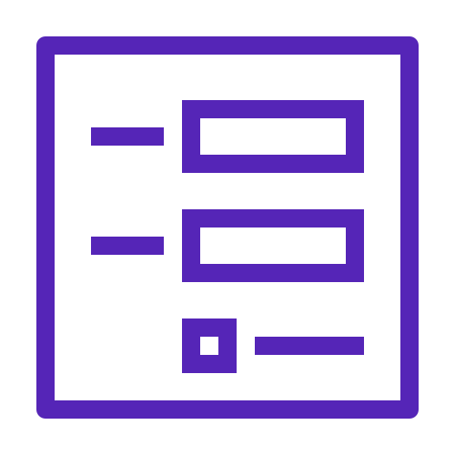 Document with a list layout